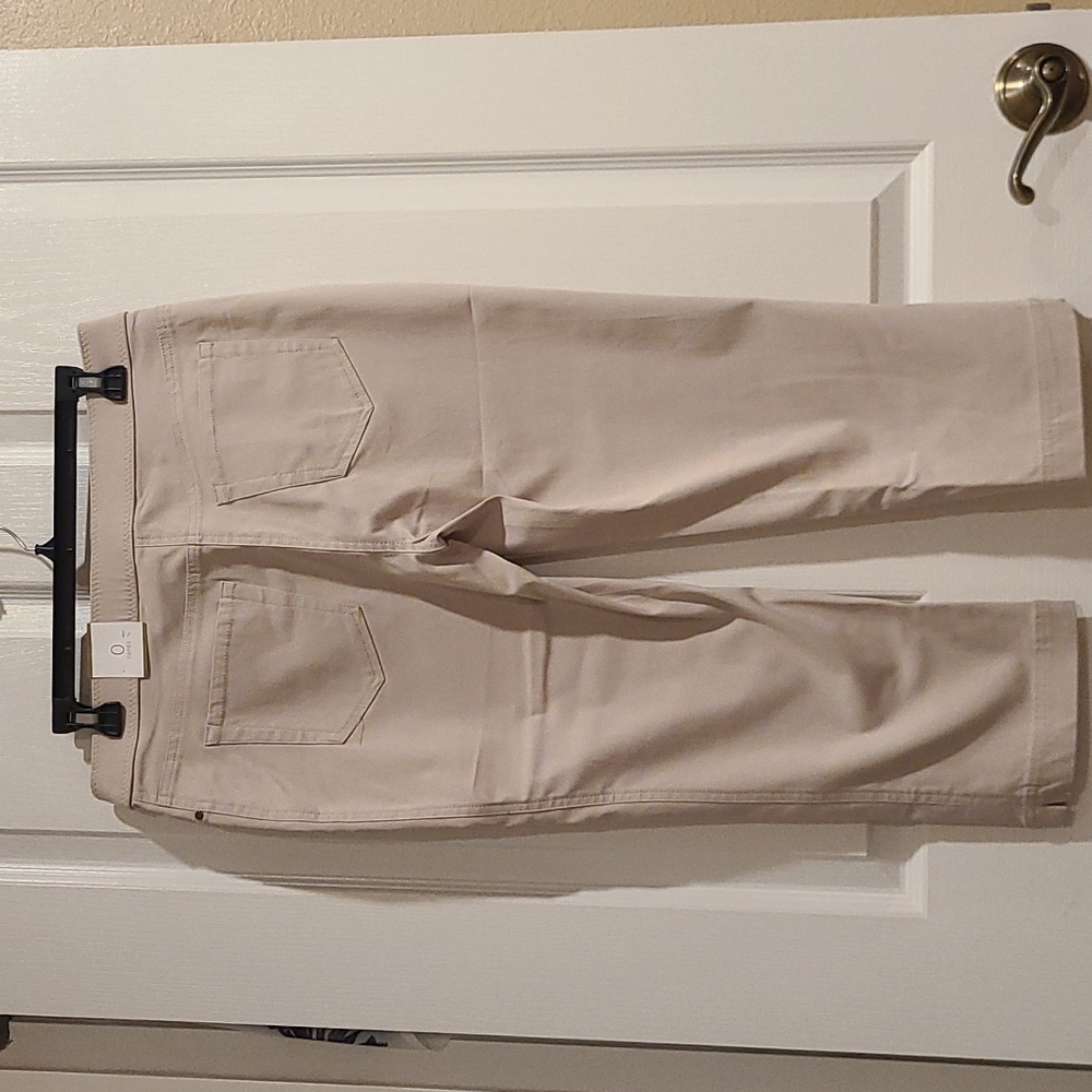 Taupe Capri Crop Pants